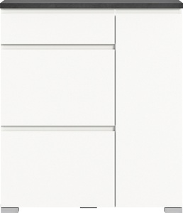 INOSIGN, INOSIGN Schuhschrank »Skoskap«, INOSIGN Schuhschrank »Skoskap, Tiefe 27cm, 2 Klappen mt Schuhwalze, 1 Schubkasten, 1 Tür«, Platz für 6 Schuhpaare, Schuhkipper, Schuhkommode, Schuhregal, Kommode