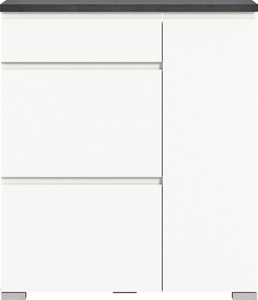 INOSIGN, INOSIGN Schuhschrank »Skoskap«, INOSIGN Schuhschrank »Skoskap, Tiefe 27cm, 2 Klappen mt Schuhwalze, 1 Schubkasten, 1 Tür«, Platz für 6 Schuhpaare, Schuhkipper, Schuhkommode, Schuhregal, Kommode
