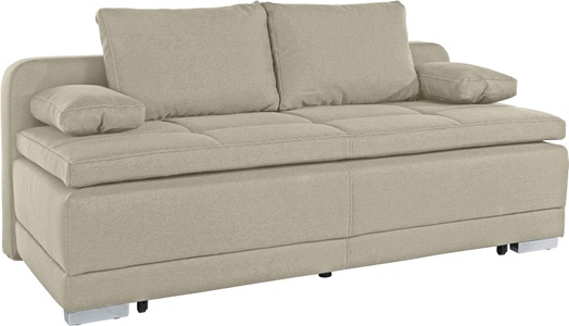 COLLECTION AB, COLLECTION AB Schlafsofa, mit Bettfunktion und Bettkasten, frei im Raum stellbar, inklusive loser Armlehn-und Rückenkissen, COLLECTION AB Schlafsofa »Berlin«, Bettfunktion und Bettkasten, lose Armlehn-und Rückenkissen