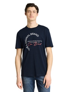 TOM TAILOR DENIM, TOM TAILOR Denim Kurzarmshirt mit Logo-Print