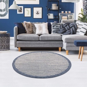 Carpet City, Carpet City Teppich »Art 2231«, rund, 7 mm Höhe, Kurzflor Teppich, Wohnzimmer, Carpet City Teppich »Art 2231«, rund, 7 mm Höhe, Kurzflor, Streifen-Muster, ideal für Flur & Diele