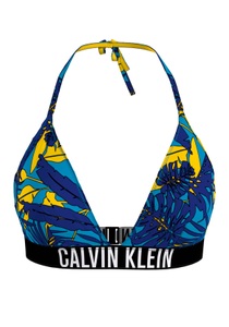 Calvin Klein, Gemustertes Bikini-Oberteil Sade, Triangelform, Gemustertes Bikini-Oberteil Sade, Triangelform