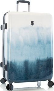 Heys, Heys Hartschalen-Trolley »Tie-Dye pink, 76 cm«, 4 St. Rollen, Hartschalen-Koffer Reisegepäck TSA Schloss Volumenerweiterung, Fashion Spinner - Hartschalenkoffer L in Tie-Dye Blau