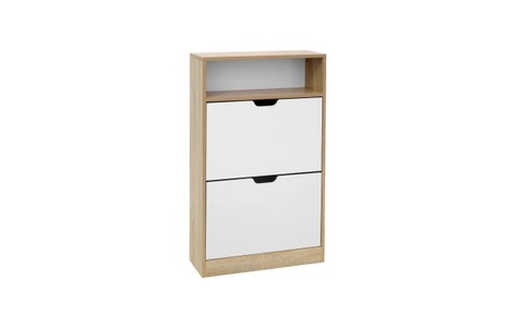SONGMICS, Songmics - Handgewebter Wäschekorb, 90 L, Wäschesack herausnehmbar, Faltbar, VASAGLE Schuhregal