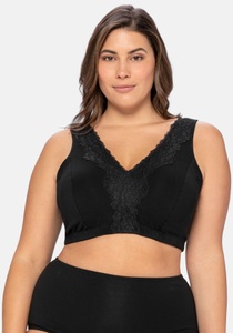 Sheego Bügelloser BH, in Bustier-Form, mit Spitzenborte