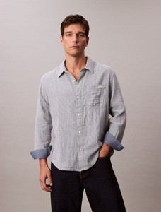 Calvin Klein Jeans Langarmhemd »CASUAL CLASSIC« Mit Rundhalsausschnitt