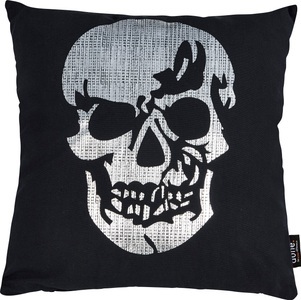 done.® Dekokissen »Stone Skull«, (1 St.), mit Totenkopf-Applikation