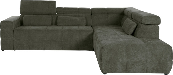 DOMO collection, DOMO collection Ecksofa, DOMO collection Ecksofa »Brandon L-Form, auch in Leder«, inklusive Kopfteilverstellung, wahlweise mit Sitztiefenverstellung