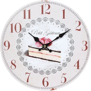 Ambiente Haus, Ambiente Haus Wanduhr »Wanduhr - Torte 28cm«, Ambiente Haus Wanduhr »Wanduhr - Torte 28cm«