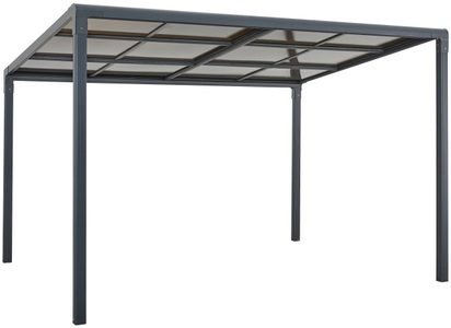 KONIFERA, KONIFERA Anbaupavillon »Anguilla«, BxT: 300x400 cm, Aluminium, Polycarbonat-Dachplatten, KONIFERA Anbaupavillon »Anguilla«, Schiebedach, in 292 cm und 392 cm Breite, Höhe: 208 bis 262 cm, Alu
