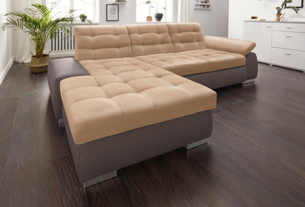 SIT&MORE, sit&more Ecksofa, sit&more Ecksofa »Ontario L-Form«, XXL, wahlweise mit Bettfunktion