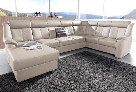SIT&MORE, sit&more Wohnlandschaft, sit&more Wohnlandschaft »Basel U-Form«, wahlweise mit Relaxfunktion