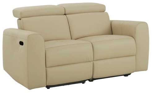 HOME AFFAIRE, Home affaire 2-Sitzer »Sentrano«, wählbar zwischen manueller oder elektrischer Relaxfunktion mit USB-Anschluss, auch in NaturLEDER, Home affaire 2-Sitzer »Sentrano«, 152 cm, man. o. elektr. Relaxfunktion und USB/Kopfverstellung