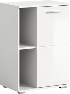 INOSIGN, INOSIGN Schuhschrank »Valge«, Breite ca. 55 cm, INOSIGN Schuhschrank »Valge, Breite 55cm, 1 Tür, 2 offene Fächer,2 verstellbare Einlegeböden«, Schuhkommode, Schuhregal, Kommode, Anrichte, Dielenschrank