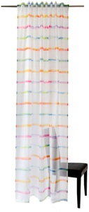 HOMING, HOMING Gardine »Fun«, (1 St.), Kinderzimmer, gemustert, Wohnzimmer, transparent, HOMING Gardine »Fun«, (1 St.), Kinderzimmer, gemustert, Wohnzimmer, transparent