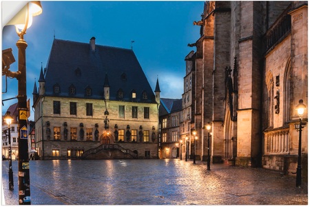 Artland, Artland Wandbild »Rathaus Osnabrück I«, Artland Wandbild »Rathaus Osnabrück I«, Gebäude, (1 St.), als Alubild, Outdoorbild, Poster in verschied. Grössen