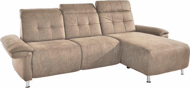 PLACES OF STYLE, Places of Style Ecksofa »Manhattan«, 2 Sitze mit elektrischer Relaxfunktion, verstellbare Armlehnen, Home affaire Ecksofa »Manhattan L-Form« 2 Sitze mit elektrischer Relaxfunktion, verstellbare Armlehnen