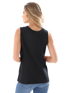 Classic Basics Top mit Seitenschlitzen