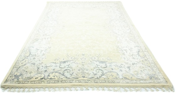 MorgenLand, morgenland Teppich »Designer Teppich handgeknüpft grün«, rechteckig, 7 mm Höhe, morgenland Teppich »Designer Teppich handgeknüpft grün«, rechteckig, 7 mm Höhe