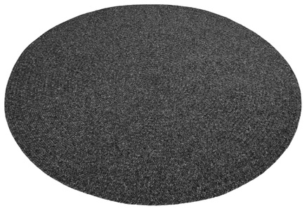 NORTHRUGS Teppich »Trenzado«, rund, Flachgewebe, Hand-Made Look, robust, pflegeleicht