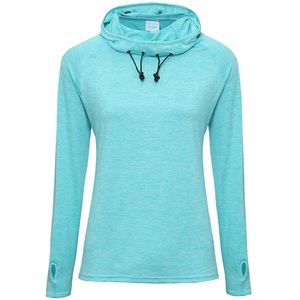 Awdis, AWDIS Funktionstop »Just Cool Damen Girlie Cowl Baselayer Top«, AWDis - Just Cool Girlie Cowl Baselayer Top, für Damen, Blau, Größe L