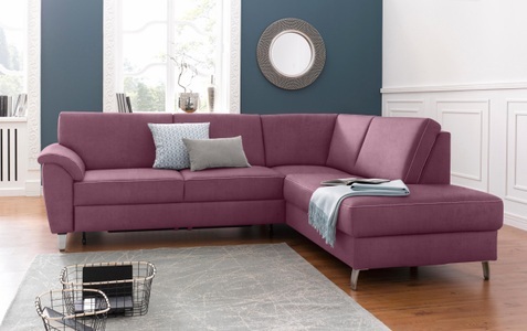 SIT&MORE, sit&more Ecksofa, sit&more Ecksofa »Texel L-Form«, mit Federkern, wahlweise mit Bettfunktion und Bettkasten