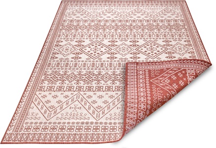 NORTHRUGS, NORTHRUGS Teppich »Doha«, rechteckig, 5 mm Höhe, In- und Outdoor Teppich, Wendbar, gekettelt, strapazierfähig, pflegeleicht, Wohnzimmer, Balkon, Garten, in der EU Hergestellt, NORTHRUGS Teppich »Doha«, rechteckig, 5 mm Höhe, Wendbar, gekettelt, strapazierfähig, pflegeleicht, in EU hergestellt