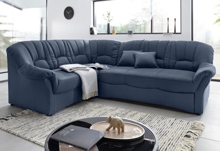DOMO collection, DOMO collection Ecksofa, DOMO collection Ecksofa »Bahia, zeitlos und elegant, bequeme Armlehnen, L-Form«, wahlweise mit Bettfunktion