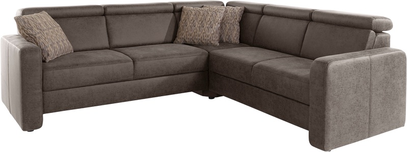sit&more Ecksofa »Bologna«, inklusive Kopfteilverstellung und Federkern, wahlweise mit Bettfunktion und Schubkasten
