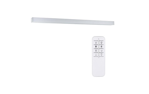 Paulmann, Paulmann HomeSpa Tova LED-Spiegelleuchte, 90 cm, Paulmann HomeSpa Tova 78945 LED-Spiegelleuchte 8.70 W Warmweiß Chrom, Weiß