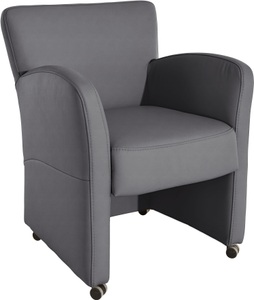 exxpo - sofa fashion, exxpo - sofa fashion Polsterstuhl, exxpo - sofa fashion Sessel »Cortado, Loungesessel auf Rollen, schmale Armlehnen, bequem« Breite 66 cm