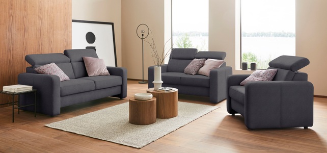 sit&more 2,5-Sitzer »Bologna«, inklusive Kopfteilverstellung und Federkern