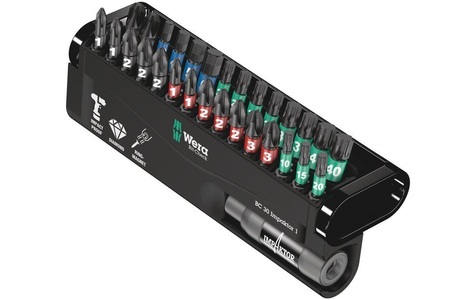 Wera, Wera BC Impaktor/30 Bit-Check 05057690001 Bit-Set 30teilig Kreuzschlitz Phillips, Kreuzschlitz Pozidriv, Innen-TORX,, Wera Bit-Set »Bit-Check 30 Impaktor«