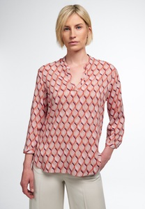 Eterna, ETERNA DREIVIERTELARM BLUSE MODERN CLASSIC ROT BEDRUCKT, Eterna Longbluse »LOOSE FIT«
