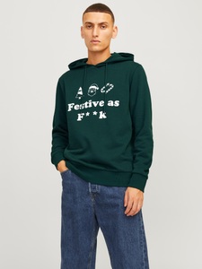 Jack & Jones Kapuzensweatshirt »JJXMAS ONE COLOR FUNNY SWEAT HOOD«