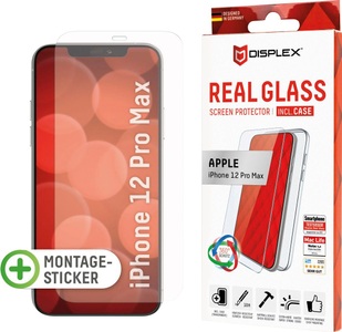 Displex, Displex Displayschutzfolie »DISPLEX Real Glass Panzerglas für Apple iPhone 12 Pro Max (6,7
