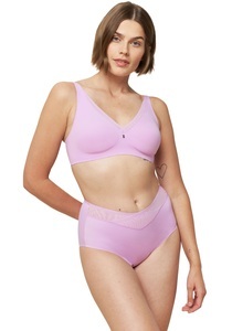 TRIUMPH, Triumph Minimizer-BH »True Shape Sensation N01«, ohne Bügel, mit gefütterten Trägern, Basic Dessous, TRUE SHAPE SENSATION BH ohne Bügel, ungefüttert in violett