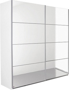 Rauch Pack´s, home24 Schwebetuerenschrank Subito, rauch Schwebetürenschrank »Subito Kleiderschrank Bestseller«, Schlafzimmerschrank Garderobe mit 8 Spiegelelementen