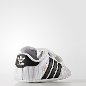 adidas Originals, Krabbelschuh 'SUPERSTAR CRIB', Adidas Originals Superstar Baby Sneaker | Weiss + Schwarz | Baby | EU20
