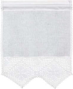 HOSSNER - ART OF HOME DECO, HOSSNER - ART OF HOME DECO Scheibengardine »Bärental«, (1 St.), maschinell gefertigte Häkelspitze, HOSSNER - ART OF HOME DECO Scheibengardine »Bärental«, (1 St.), maschinell gefertigte Häkelspitze