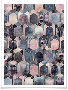 Wall-Art, Wall-Art Poster »Traum Rosé Gold«, Schriftzug, (1 St.), Wall-Art Poster »Traum Rosé Gold«, Schriftzug, (1 St.), Poster ohne Bilderrahmen