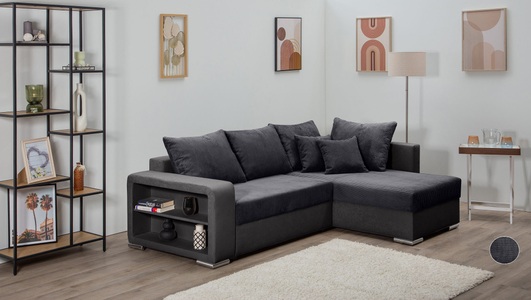 COLLECTION AB, COLLECTION AB Ecksofa »John L-Form«, Regalarmlehne,Bettfunktion,Bettkasten,Ottomane beiseitig montierbar, COLLECTION AB Ecksofa »John L-Form«, Regalarmlehne,Bettfunktion,Bettkasten,Ottomane beiseitig montierbar