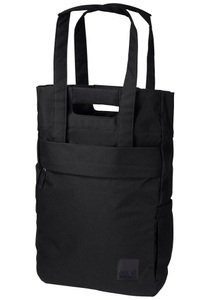 Jack Wolfskin, Jack Wolfskin Shopper mit Rucksackfunktion aus recyceltem Material Piccadilly one size schwarz ultra black, Jack Wolfskin Shopper »PICCADILLY«