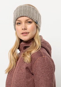 Jack Wolfskin, Jack Wolfskin Stirnband Damen Highloft Knit Headband Women M dusty grey dusty grey, Jack Wolfskin Stirnband highloft knit