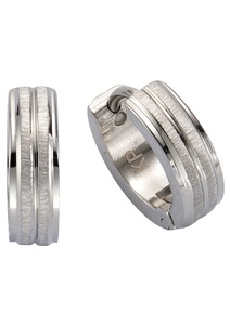 FIRETTI, Firetti Paar Creolen »Glanz-matt, basic«, Firetti Paar Creolen »Schmuck Geschenk-matt, basic«