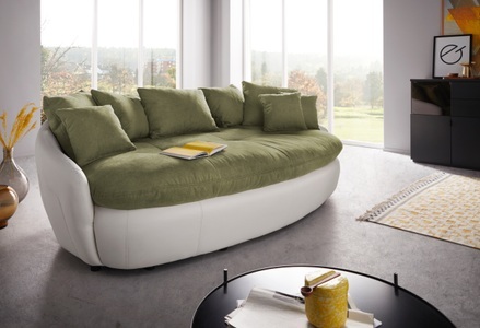 INOSIGN, INOSIGN Big-Sofa »Amaru«, grosszügiges, gemütliches Megasofa XXL, COTTA Big-Sofa »Aruba« gemütliches Megasofa in XXL in organischer Form mit vielen Kissen