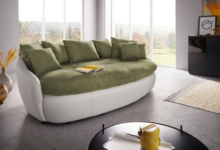 INOSIGN, INOSIGN Big-Sofa »Amaru«, grosszügiges, gemütliches Megasofa XXL, COTTA Big-Sofa »Aruba« gemütliches Megasofa in XXL in organischer Form mit vielen Kissen