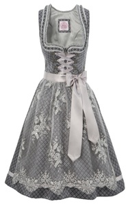 Marjo, Marjo Dirndl midi mit Tüllschürze, 