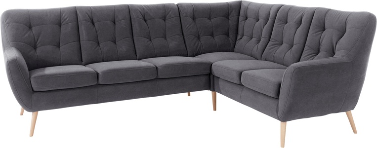exxpo - sofa fashion, exxpo - sofa fashion Ecksofa, exxpo - sofa fashion Ecksofa »Scandi, bequem und komfortabel mit aufwendiger Rückenpolsterung«, in aktuellen Farben in hochwertigen Bezugsqualitäten, L-Form