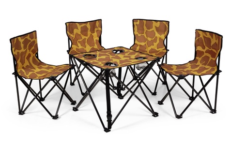 undefined, Campingtisch »Giraf«, Campingtisch »Zebraffo Giraffe 5er Kids«